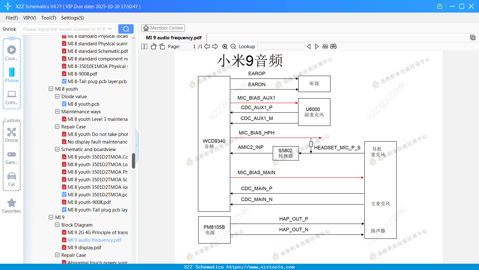 Xiaomi MI 9 Audio Frequency